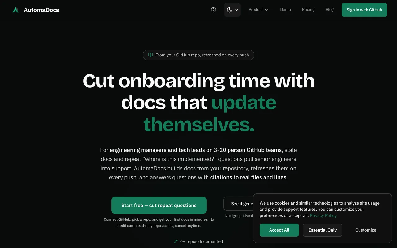 AutomaDocs application interface