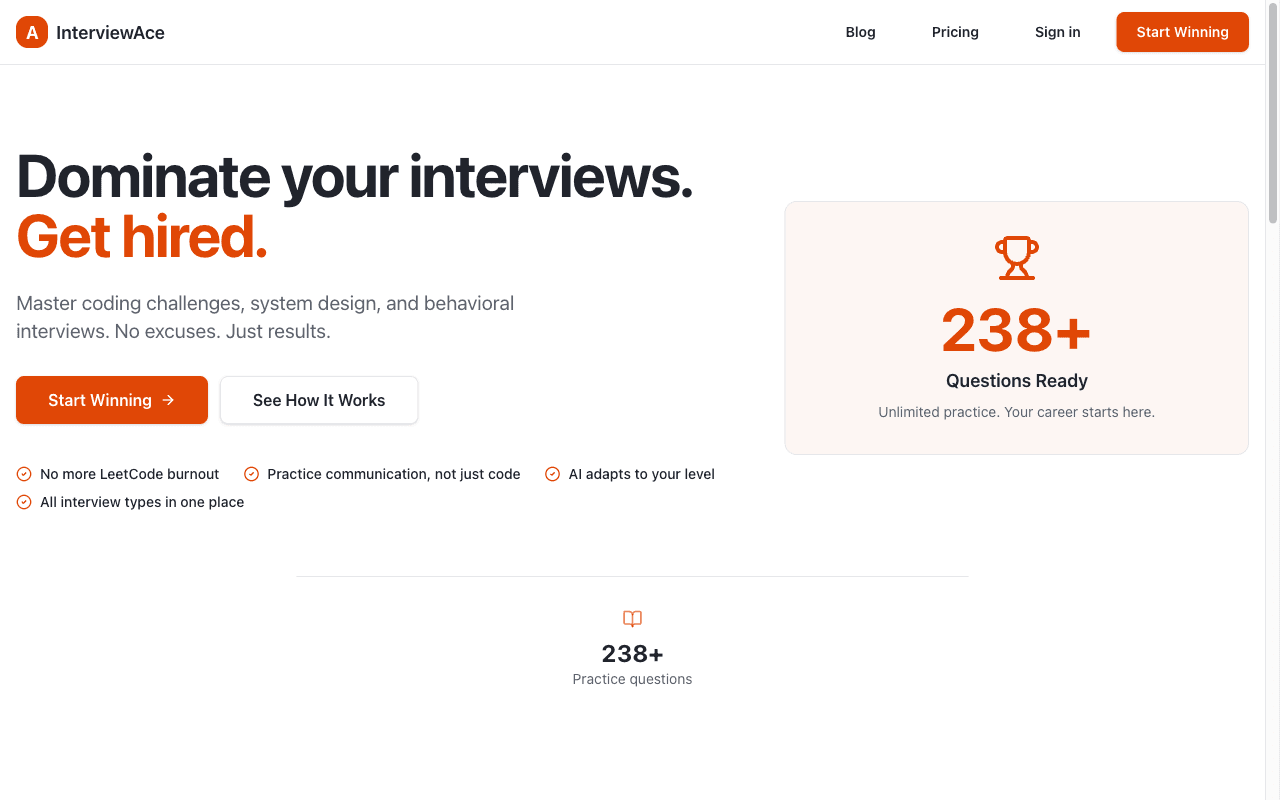Dev Interviewer application interface