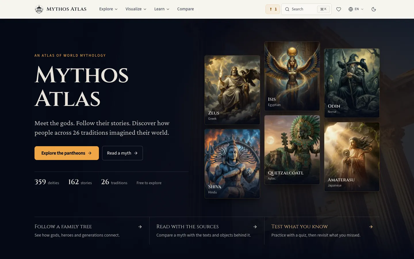 Mythos interface