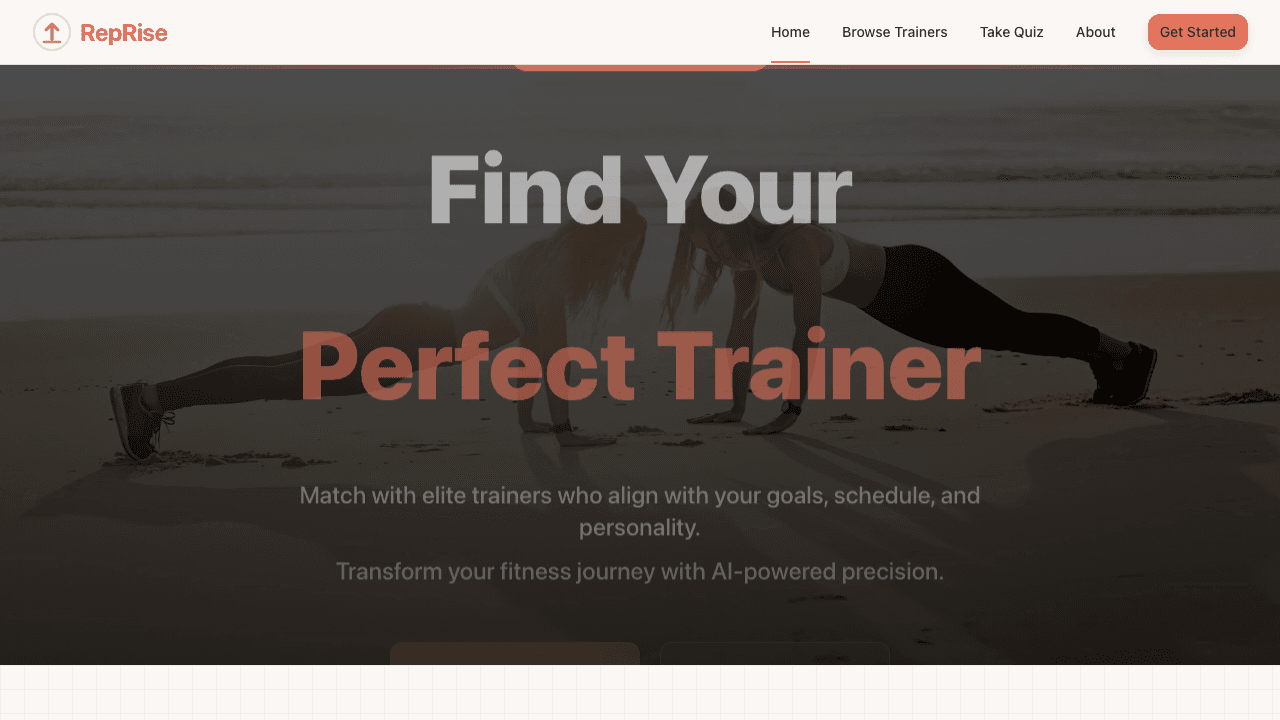 Screenshot of RepRise