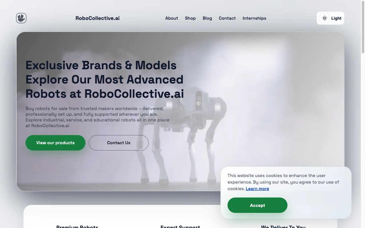 RoboCollective.ai application interface