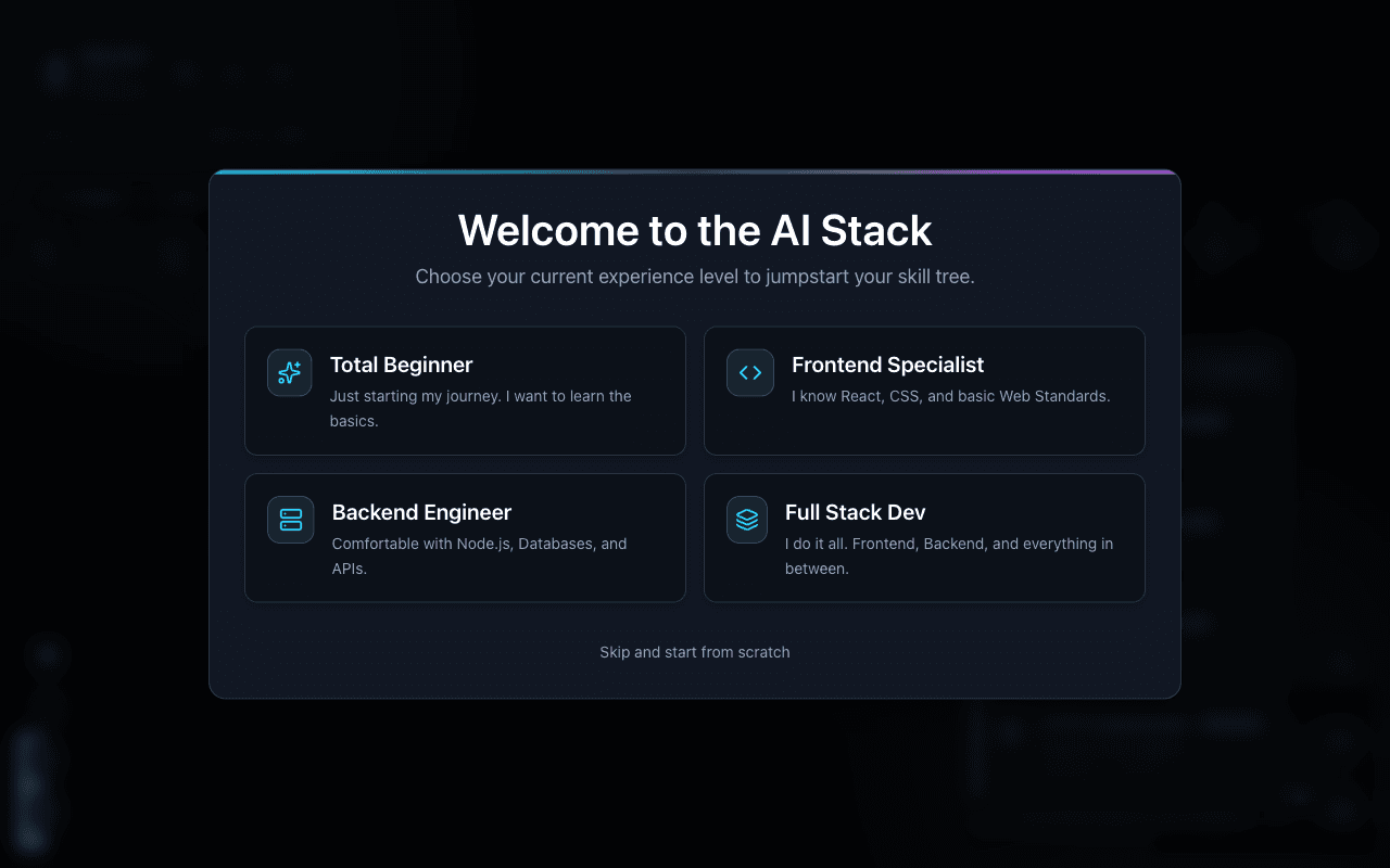 Skill Mapper application interface