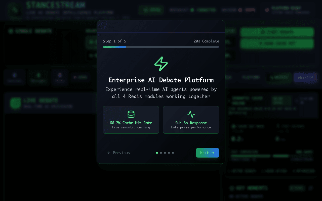 Screenshot of StanceStream