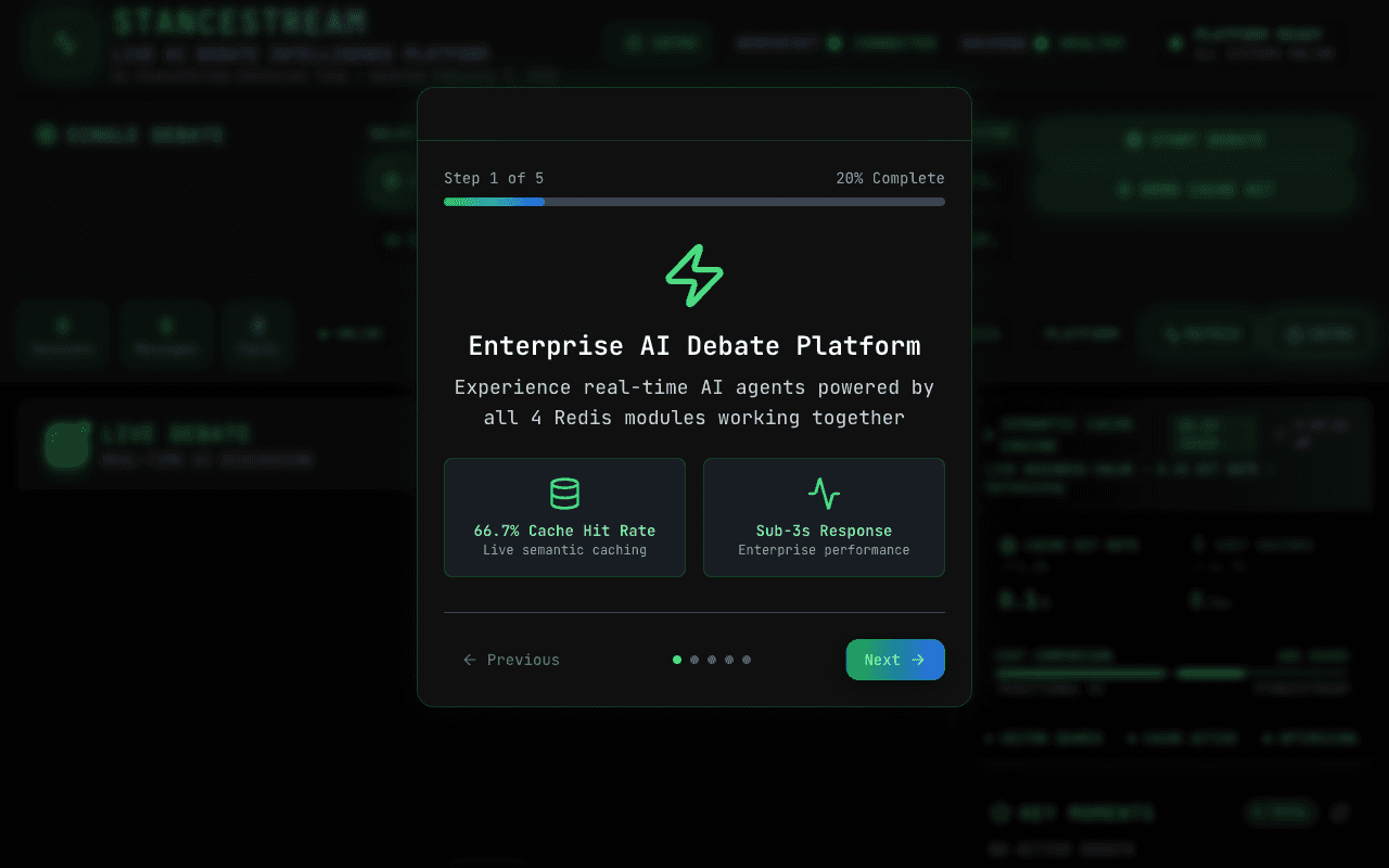 StanceStream application interface
