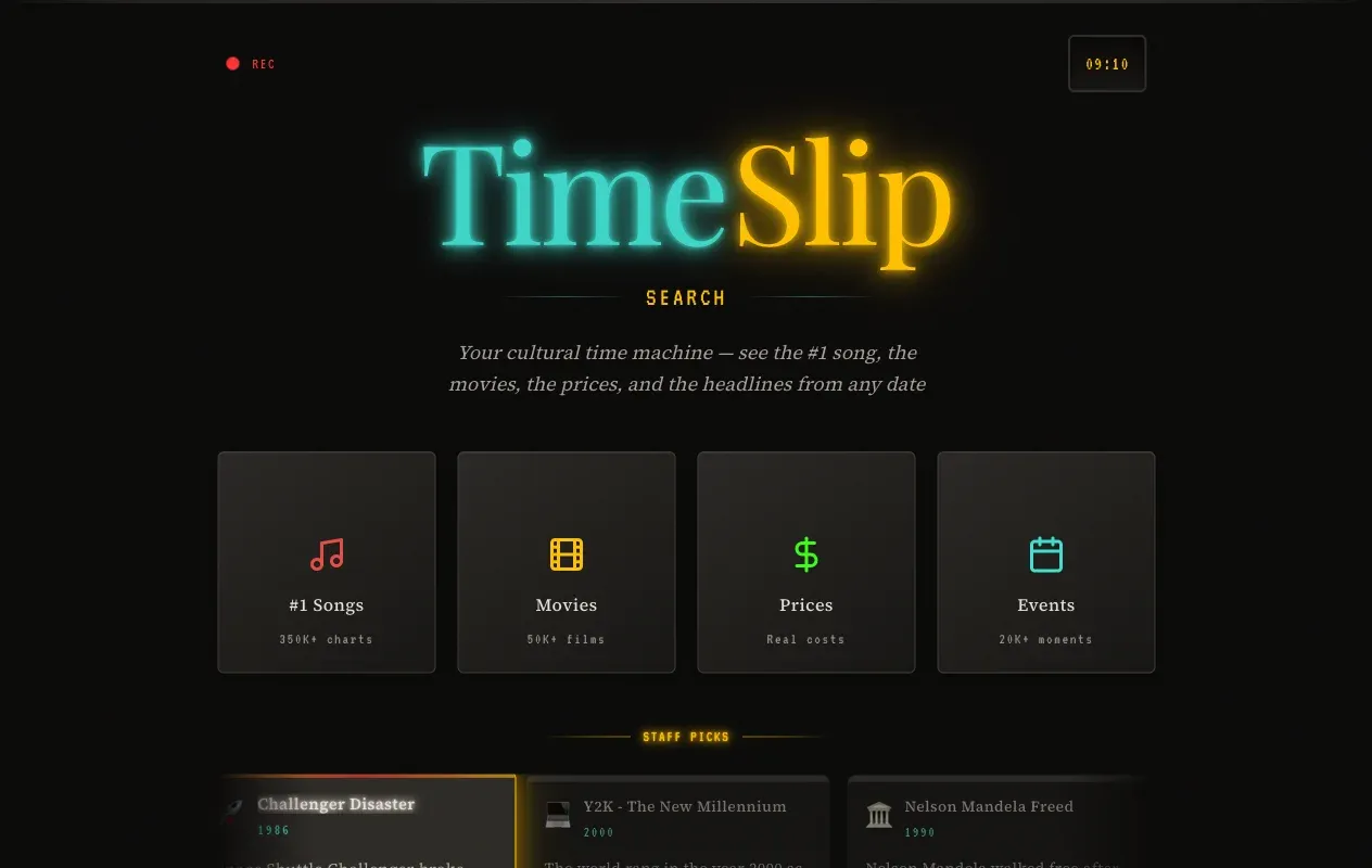 TimeSlipSearch screenshot